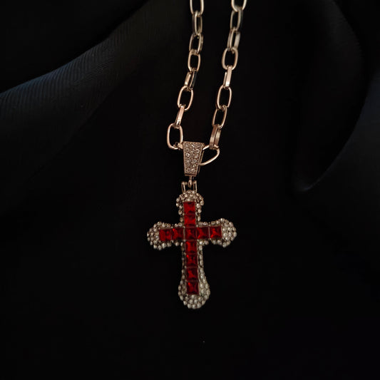 Iced Out Blood Crucifix